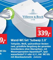 BAUHAUS Neuching - Wand-WC-Set 'Subway 2.0' Wand-WC-Set 'Subway 2.0' Angebot bei BAUHAUS Neuching im Prospekt Handzettel KW 31