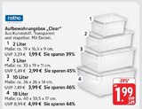 E center - Aufbewahrungsbox Clear Angebot im Prospekt Aufbewahrungsbox Clear bei E center im Prospekt "" für 1,99 €
