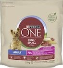 Croquettes pour chien adulte mini <10 kg Bœuf Riz - PURINA One - Casino Supermarchés à Argenteuil Croquettes pour chien adulte mini <10 kg Bœuf Riz - PURINA One en promo chez Casino Supermarchés Argenteuil à 3,79 €