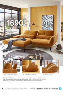 Ecksofa im Kabs Prospekt "VORTEILSWOCHEN" mit 40 Seiten (Leipzig)