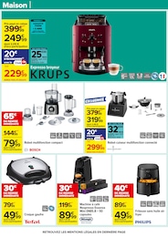 Prix et réduction Krups dans le prospectus Carrefour en cours Offre Krups dans le catalogue Carrefour du moment à la page 42