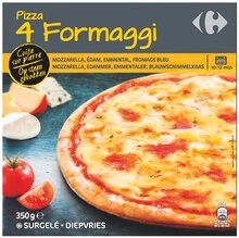 Carrefour Market Vannes - Pizza 4 formaggi surgelée cuite sur pierre Promo Pizza 4 formaggi surgelée cuite sur pierre dans le catalogue Carrefour Market "La rentrée encore moins chère" à Vannes