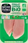 Escalope de poulet extra fine bio x2 - Nature de France en promo chez Intermarché Poitiers à 29,90 €