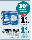 Bi1 Morez - Promo Fromage blanc nature 3% mg Promo Fromage blanc nature 3% mg à 1,31 € dans le catalogue Bi1 à Morez