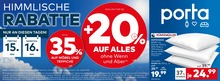 Aktueller porta Möbel Prospekt, "HIMMLISCHE RABATTE", mit Angeboten der Woche, gültig von 15.05.2026 bis 15.05.2026