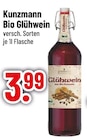 Bio Glühwein von Kunzmann im aktuellen Trinkgut Prospekt