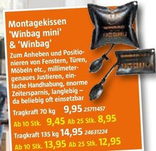 Montagekissen 'Winbag mini' & 'Winbag' bei BAUHAUS in Erlangen Montagekissen 'Winbag mini' & 'Winbag' im Angebot bei BAUHAUS Erlangen