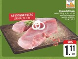 Aktuelles Schweinehüftsteaks natur Angebot bei E center in Jena ab 1,11 €