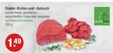 Rinder-Braten und -Gulasch von Alpenrind Salzburg im aktuellen V-Markt Prospekt für 1,49 €