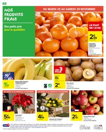 Prix et réduction Banane dans le prospectus Carrefour Market en cours Offre Banane dans le catalogue Carrefour Market du moment à la page 22