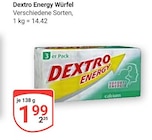 Würfel Angebote von Dextro Energy bei GLOBUS Krefeld für 1,99 €