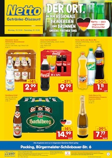 Netto Marken-Discount Prospekt "DER ORT, AN DEM DU IMMER AUSGEZEICHNETE PREISE FINDEST." mit  Seiten (Pocking)