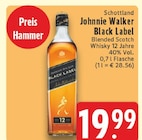 Black Label Angebote von Johnnie Walker bei EDEKA Hamm für 19,99 €