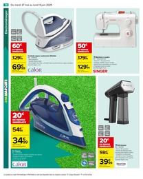 Prix et réduction Machine À Coudre dans le prospectus Carrefour en cours Offre Machine À Coudre dans le catalogue Carrefour du moment à la page 76