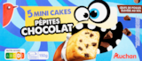 MINI CAKES AUX PÉPITES DE CHOCOLAT AUCHAN - AUCHAN en promo chez Auchan Hypermarché MINI CAKES AUX PÉPITES DE CHOCOLAT AUCHAN - AUCHAN dans le catalogue Auchan Hypermarché