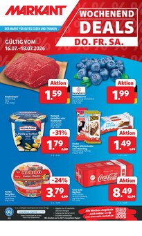 Coca Cola im Markant Nordwest Prospekt "DER MARKT FÜR GUTES ESSEN UND TRINKEN" mit 16 Seiten (Osnabrück)