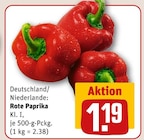 Rote Paprika im aktuellen REWE Prospekt