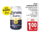 E center Bad Kissingen - mexikanisches Bier Angebot im Prospekt mexikanisches Bier bei E center im Bad Kissingen Prospekt für 1,00 €