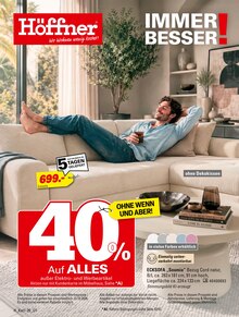 Ecksofa im Höffner Prospekt "IMMER BESSER!" mit 60 Seiten (Hannover)