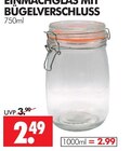 Einmachglas mit Bügelverschluss Angebote bei Wreesmann Cuxhaven für 2,49 €