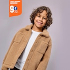 Veste courte sherpa marron garçon à La Halle dans Roumare Veste courte sherpa marron garçon à La Halle dans Roumare