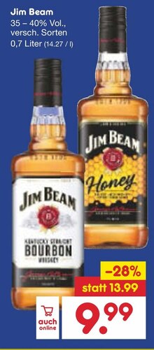 Alkoholische Getränke im aktuellen Netto Marken-Discount Prospekt Jim Beam für 9,99 € bei Netto Marken-Discount im Angebot
