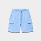 Short cargo molleton taille élastiquée bleu garçon à 9,99 € dans le catalogue La Halle