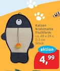 Katzen Kratzmatte Fischform im aktuellen budni Prospekt