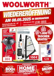Red Bull im Woolworth Prospekt in Moers Aktueller Woolworth Prospekt mit Red Bull, "NEUERÖFFNUNG IN OBERHAUSEN", Seite 1