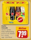 Limonade im Angebot bei REWE in Balingen Limonade Angebote von Sinalco bei REWE Balingen für 7,99 €