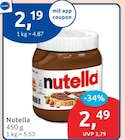 Nutella Angebote bei budni Buxtehude für 2,19 €