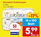 Toilettenpapier Angebote von Glücksblatt bei Netto Marken-Discount Fürth für 5,99 €