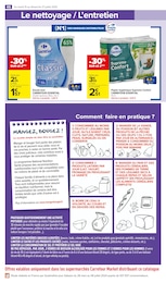 Prix et réduction Essuie-Tout dans le prospectus Carrefour Market en cours Offre Essuie-Tout dans le catalogue Carrefour Market du moment à la page 48