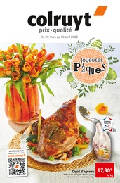 Catalogue Colruyt avec 20 pages de promos Prospectus Colruyt, "Joyeuses Pâques", pages, 29/03/2023 - 10/04/2023