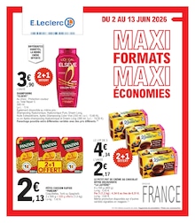 Prospectus E.Leclerc à Lanmeur, "MAXI FORMATS MAXI ÉCONOMIES", 40 pages, 02/06/2026 - 13/06/2026