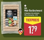Mini-Rostbratwurst von BBQ für 1,79 € bei ALDI Nord im Angebot Mini-Rostbratwurst von BBQ im aktuellen ALDI Nord Prospekt