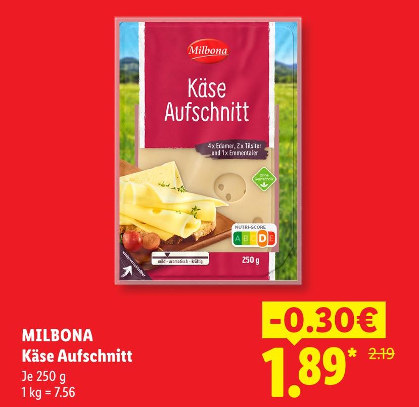 Käse Aufschnitt