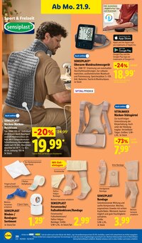 Bandage Angebot im Lidl Prospekt, gültig von 21.09.2026 bis 26.09.2026 Bandage Angebot im aktuellen Lidl Prospekt auf Seite 34