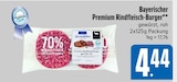 Rindfleisch im E xpress Prospekt Bayerischer Premium Rindfleisch-Burger im aktuellen E xpress Prospekt für 4,44 €