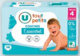 Couches essentiel - U TOUT PETITS en promo chez Super U Tours à 6,00 €