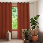 Rideau thermique Gaston orange poterie 140x250 cm en promo chez Décor Discount Bourg-en-Bresse à 20,99 €