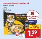 Instant-Nudelsnack im Angebot bei Netto Marken-Discount in Hameln Instant-Nudelsnack Angebote von Namdong bei Netto Marken-Discount Hameln für 1,29 €