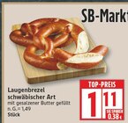 Laugenbrezel schwäbischer Art für 1,11 € bei EDEKA im Angebot Laugenbrezel schwäbischer Art im aktuellen EDEKA Prospekt