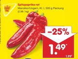 Netto Marken-Discount - Spitzpaprika rot Angebot im Prospekt Spitzpaprika rot bei Netto Marken-Discount im Prospekt "" für 1,49 €