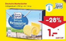 Netto Marken-Discount Drüsen - Deutsche Markenbutter Deutsche Markenbutter Angebot bei Netto Marken-Discount Drüsen im Prospekt "DU WILLST SUPERBOWL ANGEBOTE FÜR KLEINES GELD? DANN GEH DOCH ZU NETTO!"