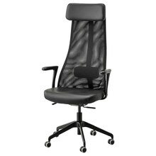 IKEA Otterbach - Drehstuhl mit Armlehnen Glose schwarz Drehstuhl mit Armlehnen Glose schwarz Angebot bei IKEA Otterbach im Prospekt Neuer niedriger Preis - Konics Ofenform