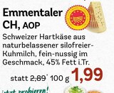 Aktuelles Emmentaler CH, AOP Angebot bei REWE in München ab 1,99 €