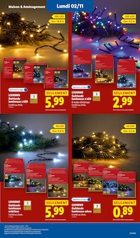 Promotion Luminaire dans le prospectus Lidl, valable du 29/10/2026 au 04/11/2026 Promo Luminaire dans le catalogue Lidl du moment à la page 57