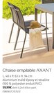 Chaise empilable AXANT dans le catalogue Maxi Bazar