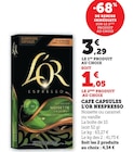 Café Capsules Nespresso - L'OR en promo chez U Express Limoges à 1,05 €